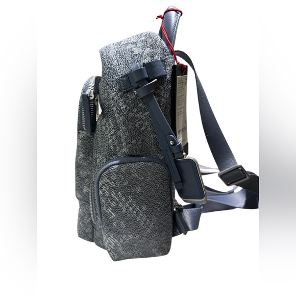 TUMI Voyageur Celina Small Backpack Textured Denim Blue and Grey backpack - Picture 3 of 14